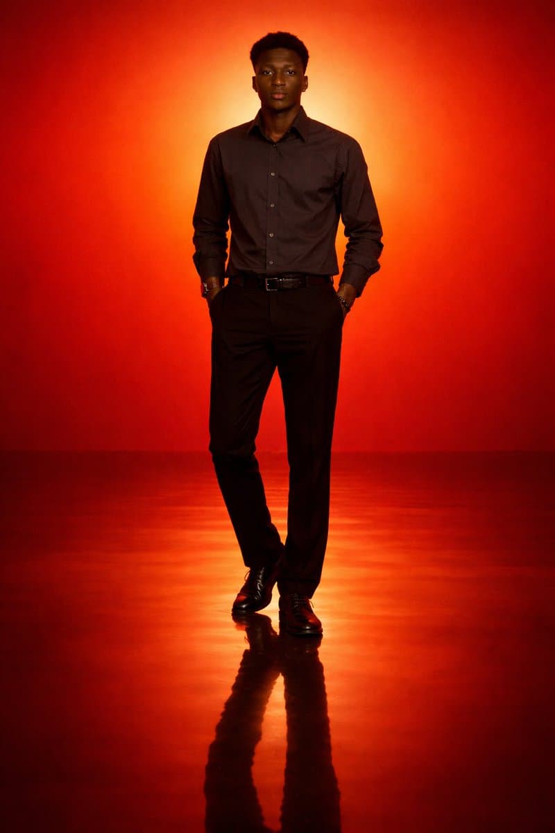 Retrato cinematográfico minimalista